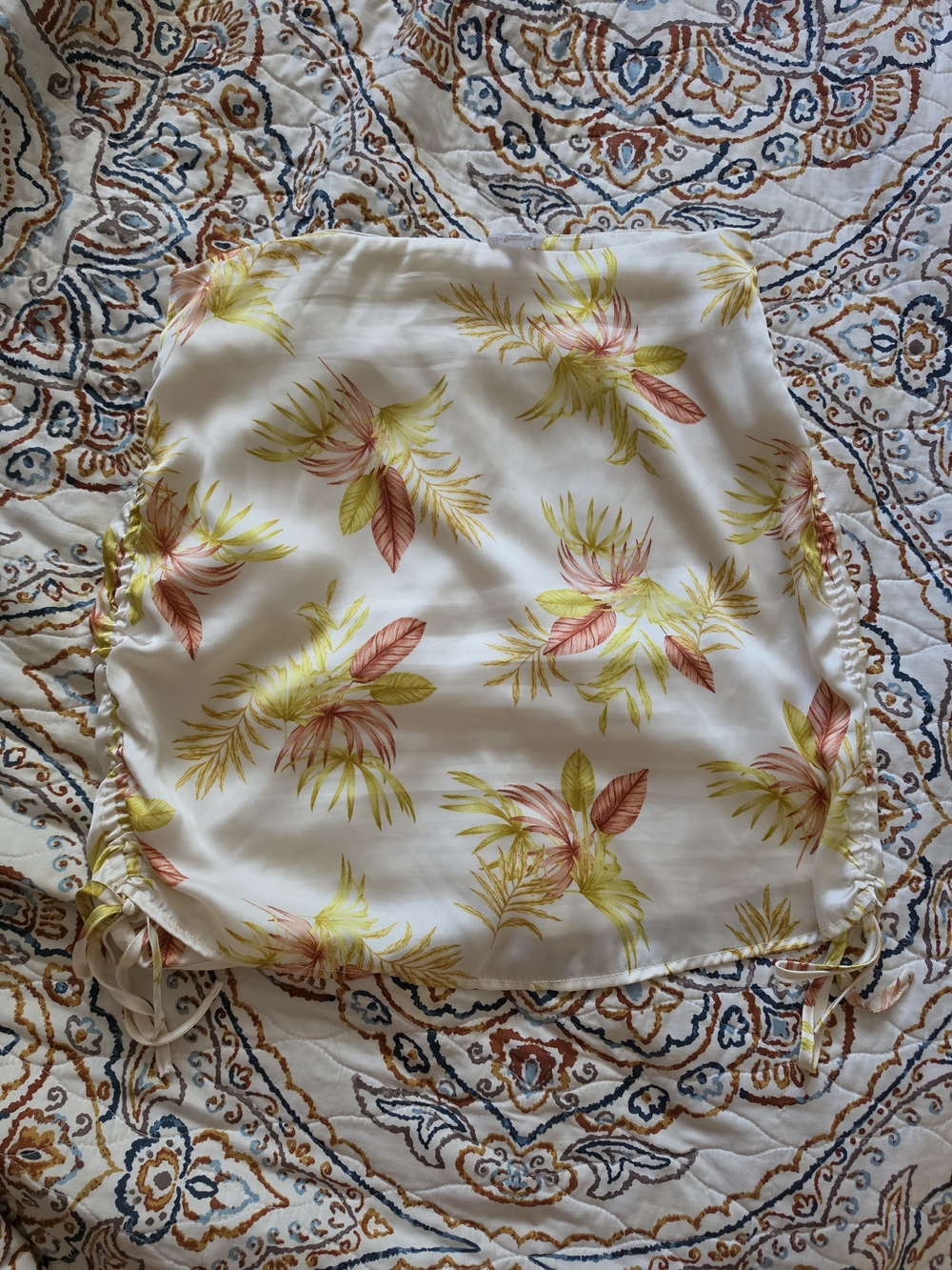 Le Lis Collection Drawstring Satin Skirt